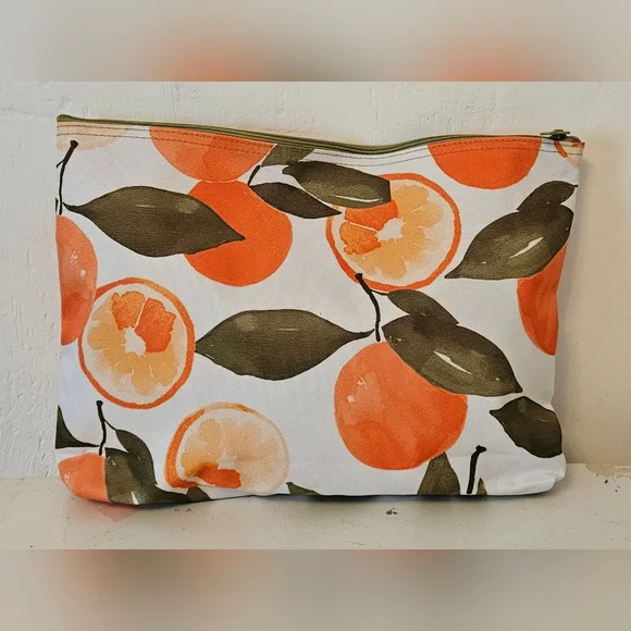 Thirty-one Oranges Print Zipper Pouch - Picture 1 of 5